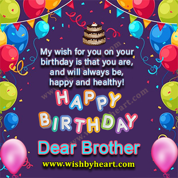 Birthday wishes images to brother