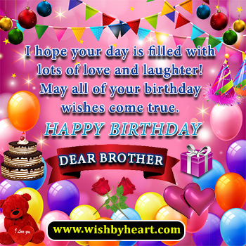 Happy Birthday wishes images to brother