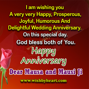 Wedding Anniversary Images for mausa and mausi