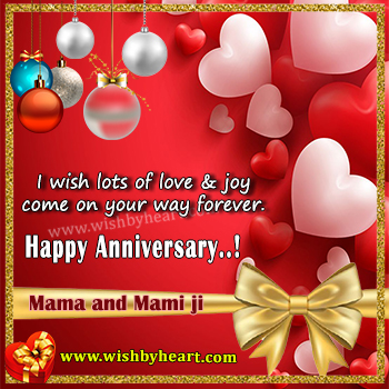 50th Happy anniversary quotes for Mama and Mami Ji