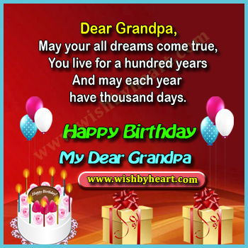 Birthday images in English for Grandpa / Dada ji