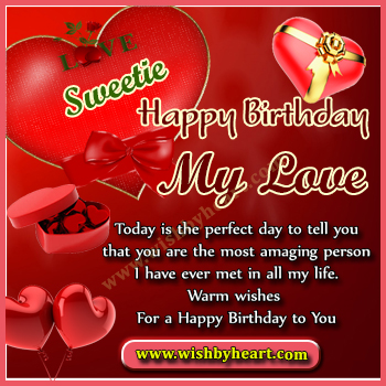 Birthday wallpapers with messages for Girlfriend