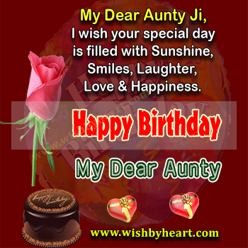 Free Birthday hd image download for Aunty