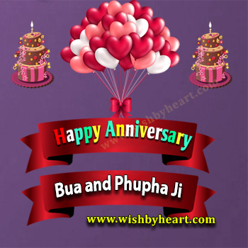 10th Happy anniversary quotes for Bua and Fufa Ji