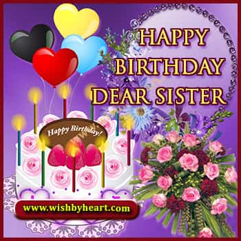 Birthday Images for Sister : Birthday Images To Sister - Wish by Heart