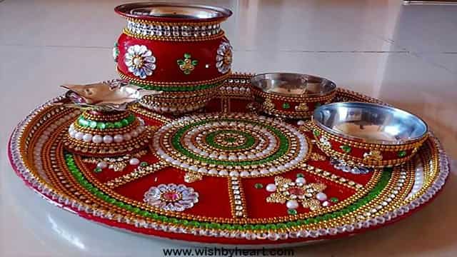gift-ideas-under-100-rs-Decorated-Pooja-Thali,gift-ideas-under-100-rs